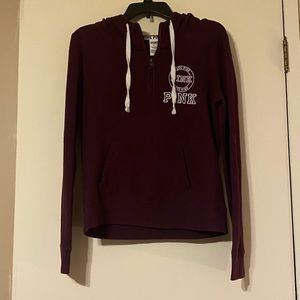 Maroon Victoria’s Secret pink shirt